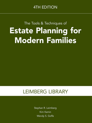 cover image of The Tools & Techniques of Estate Planning for Modern Families